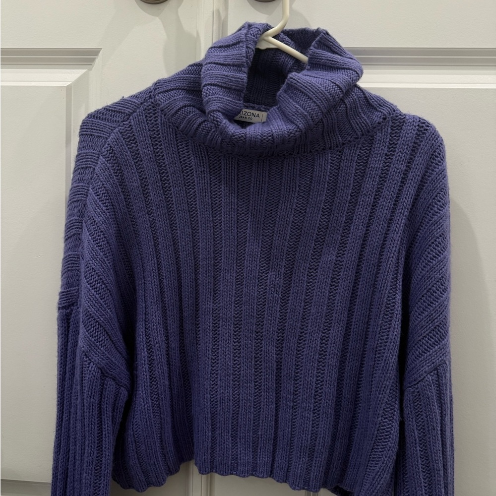 Arizona Jean Company Women's Blue TurtleNeck Sweater